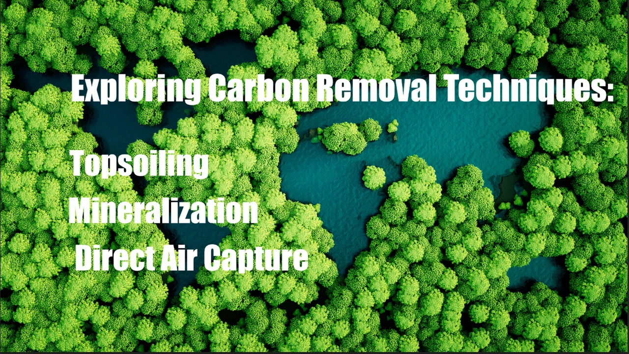 Exploring Carbon Removal Techniques article cover