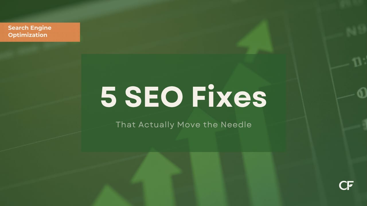 5 SEO Fixes for Small Business Websites
